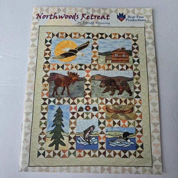 Northwoods Retreat Quilt Pattern Book By Brenda Henning Bear Paw Productions 200 - Picture 10 of 14